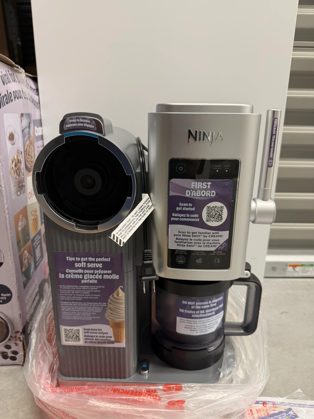 Ninja CREAMi Swirl Ice Cream and Soft Serve Maker