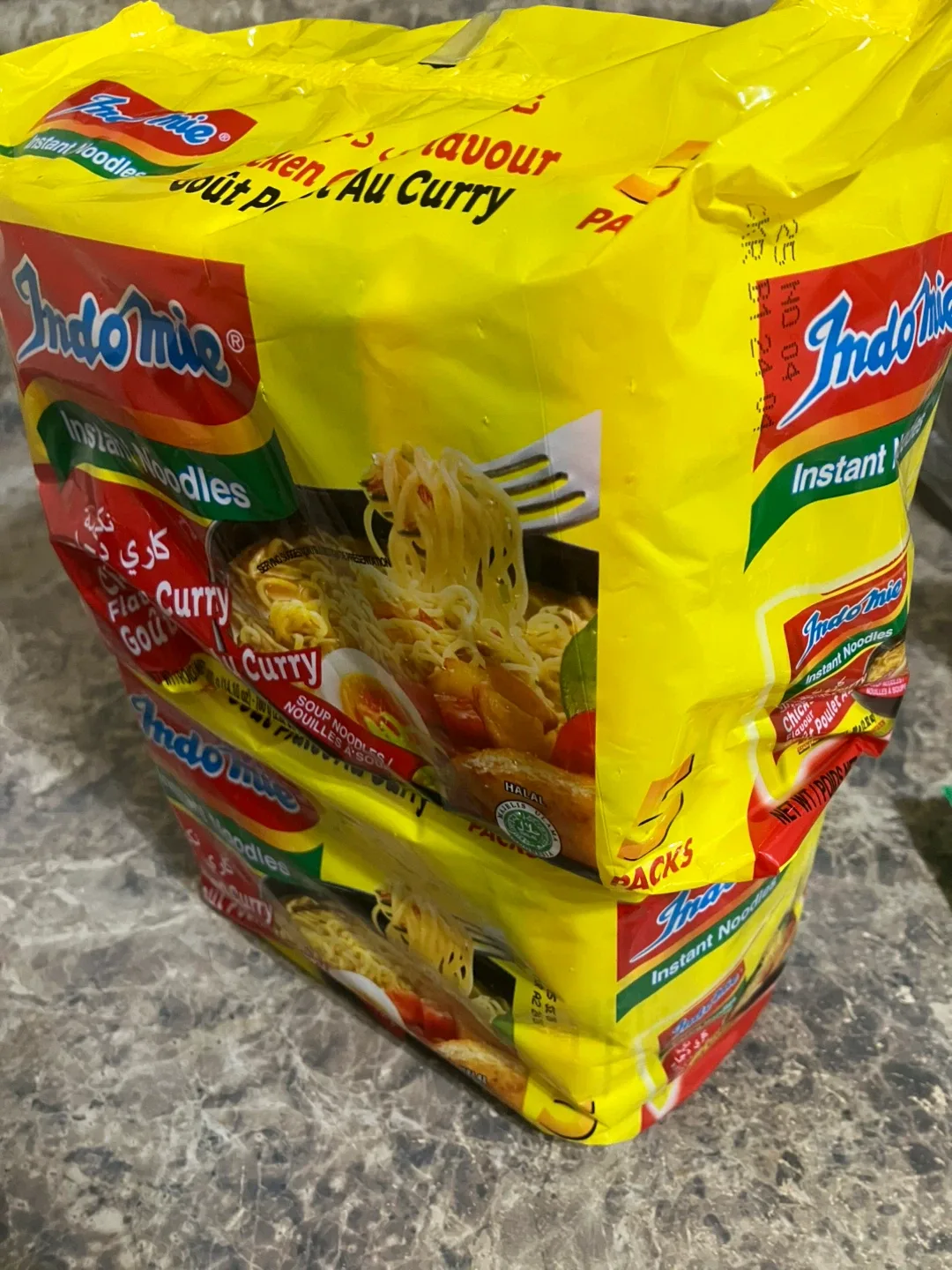 Expired Indomie Curry Flavour Instant Noodles