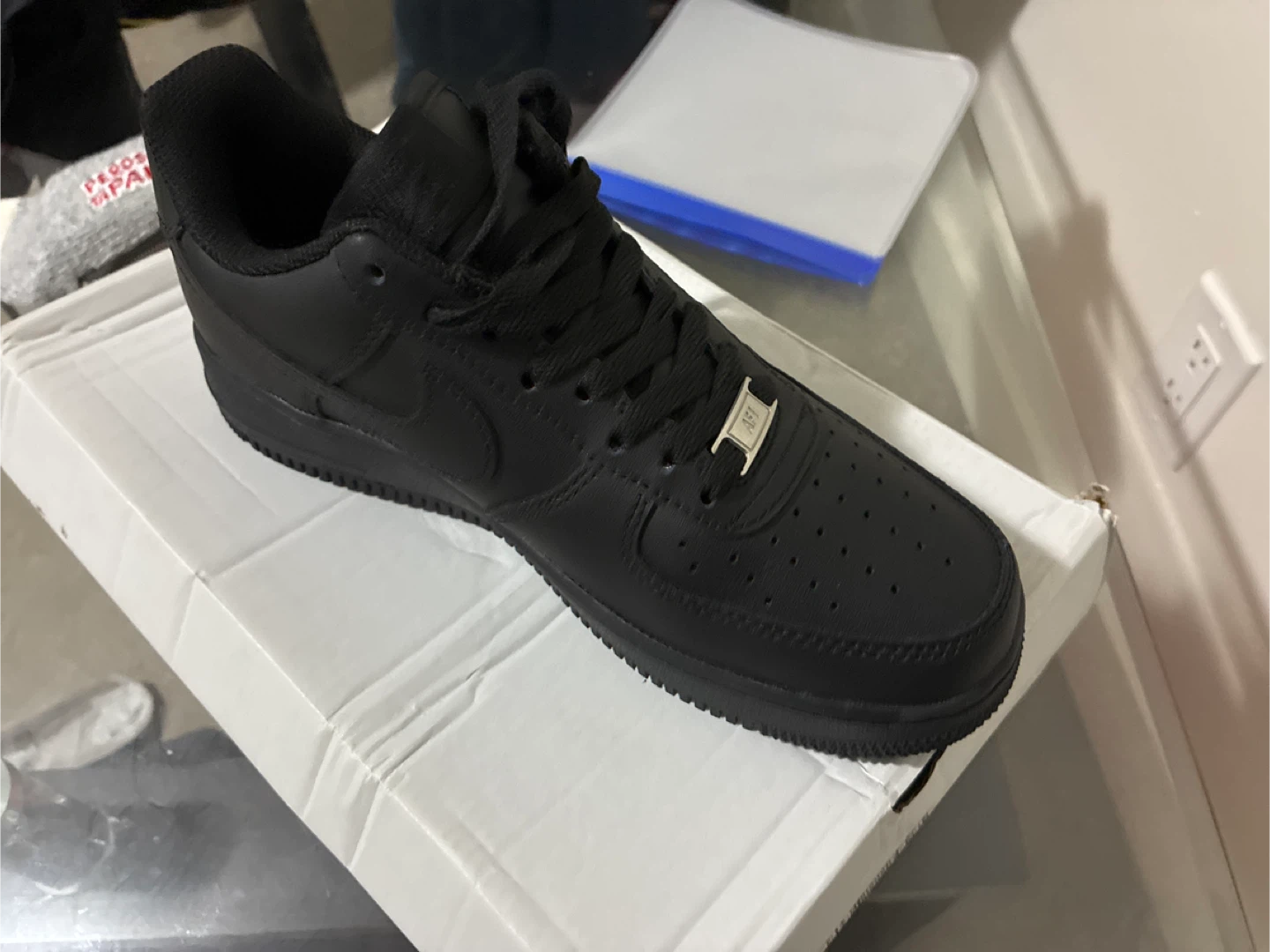 Nike Air Force 1 '07 Black Size 8 US - photo 2