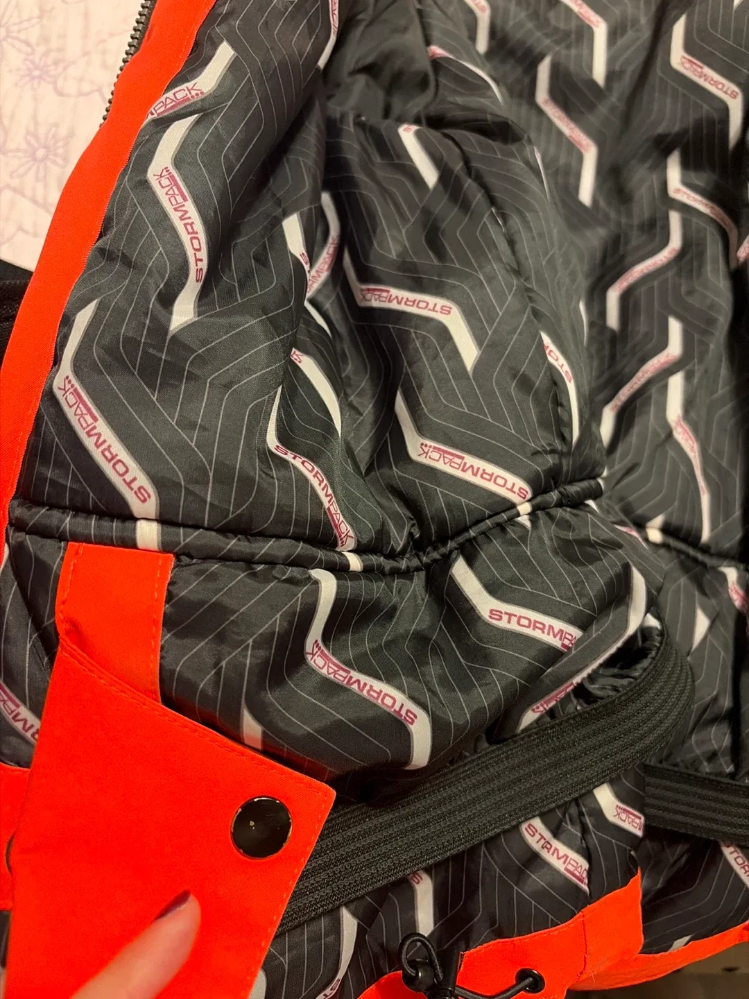 Stormback Orange Ski Jacket - Size S image indicator(4)