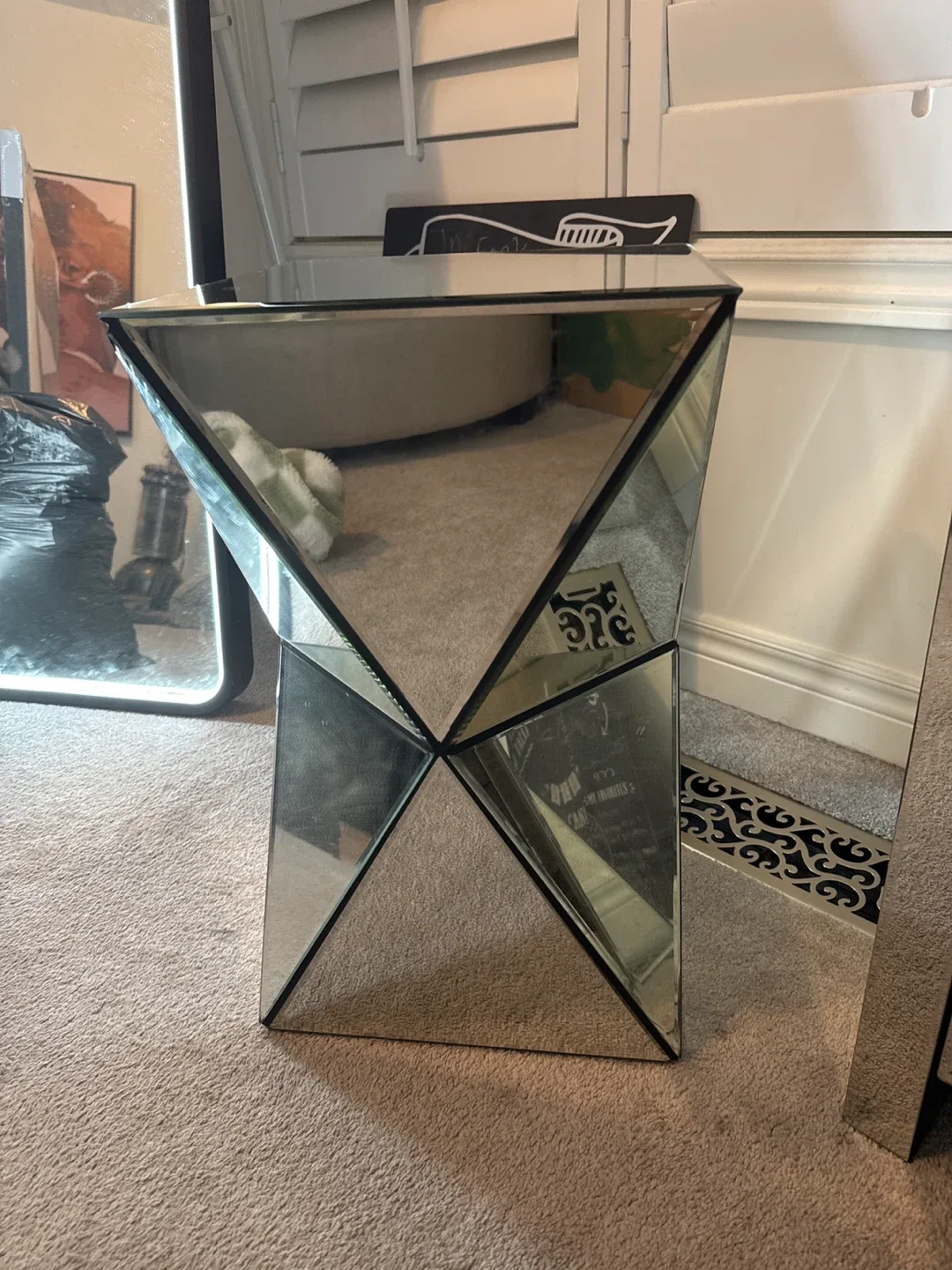 Mirrored Accent Table