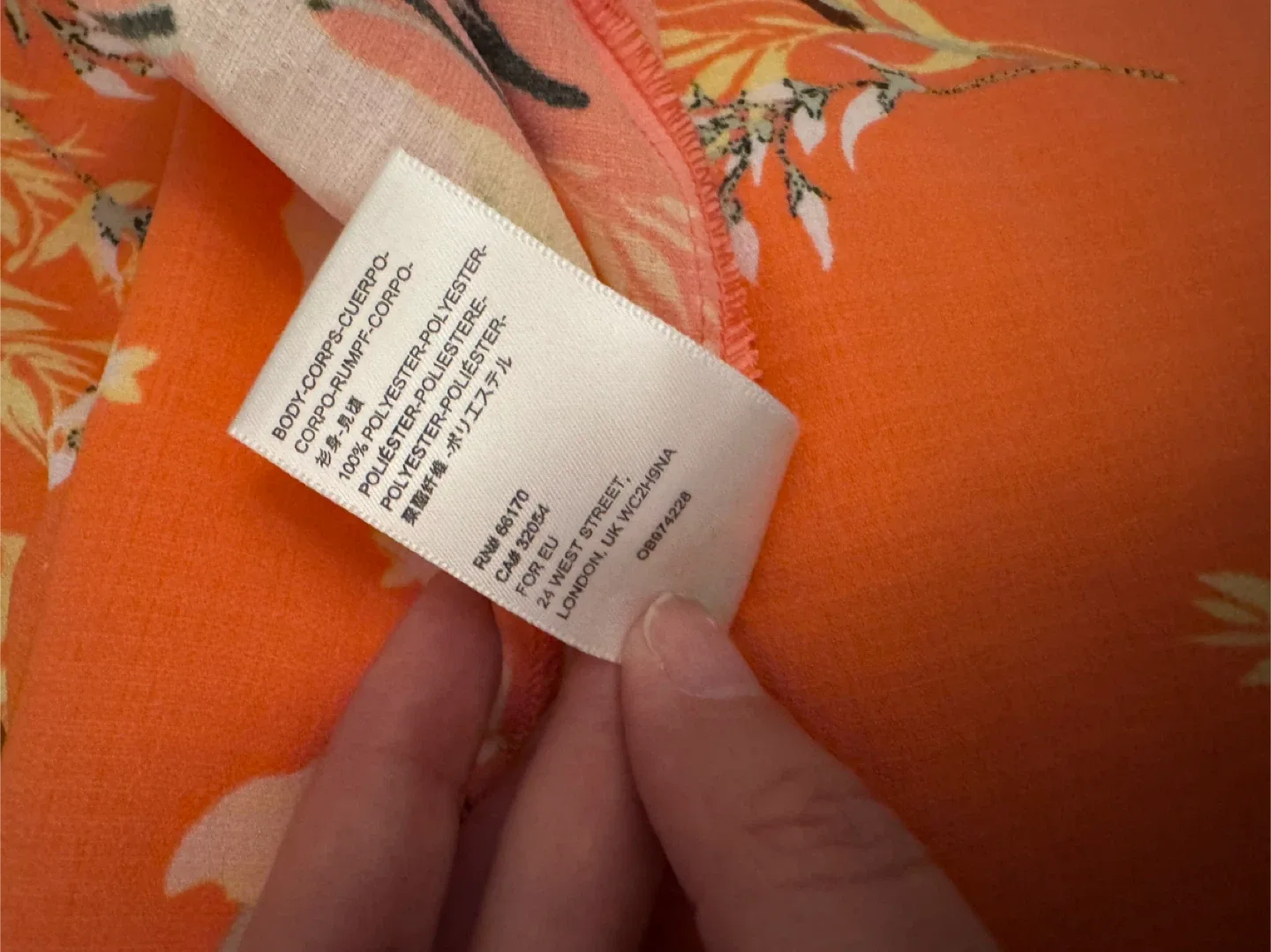 Urban Outfitters Orange Floral Dress - Size M image indicator(5)