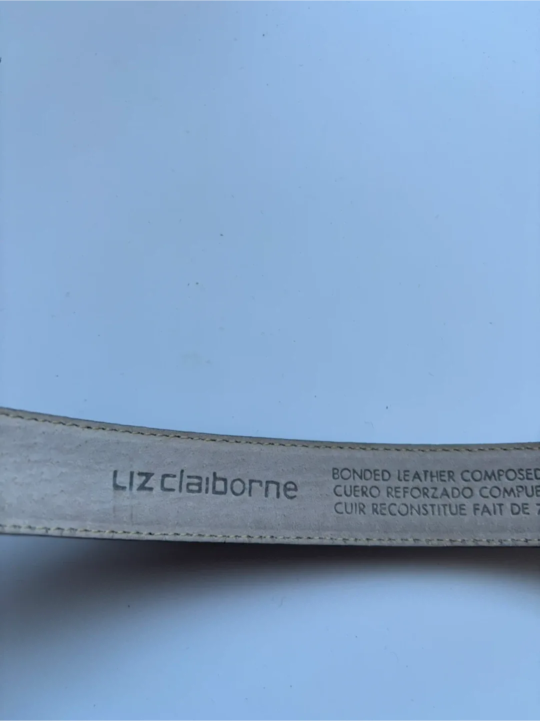 Liz Claiborne Navy Blue Leather Belt Medium image indicator(4)