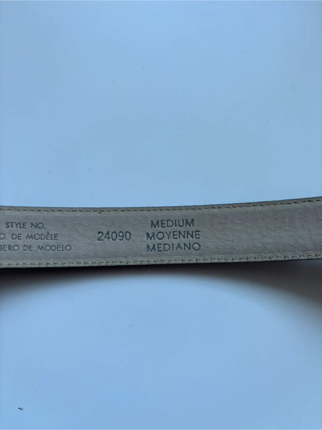 Liz Claiborne Navy Blue Leather Belt Medium image indicator(8)