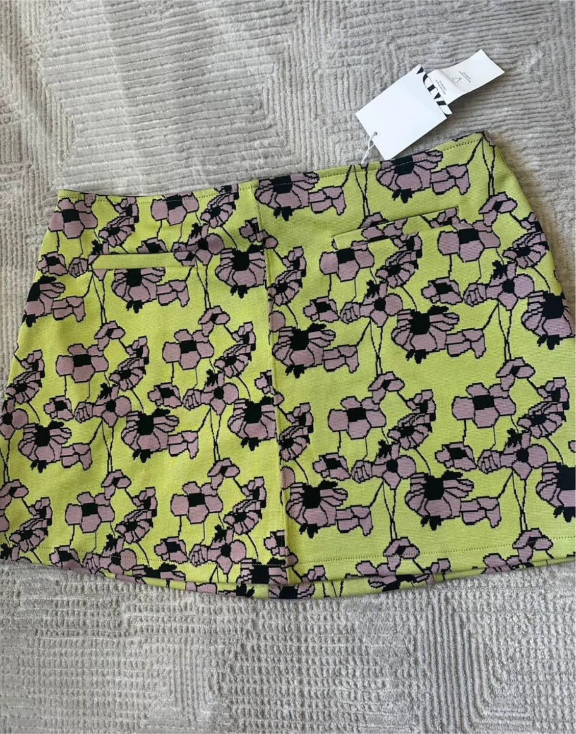 New Zara Floral Mini Skirt - Size L - photo 2