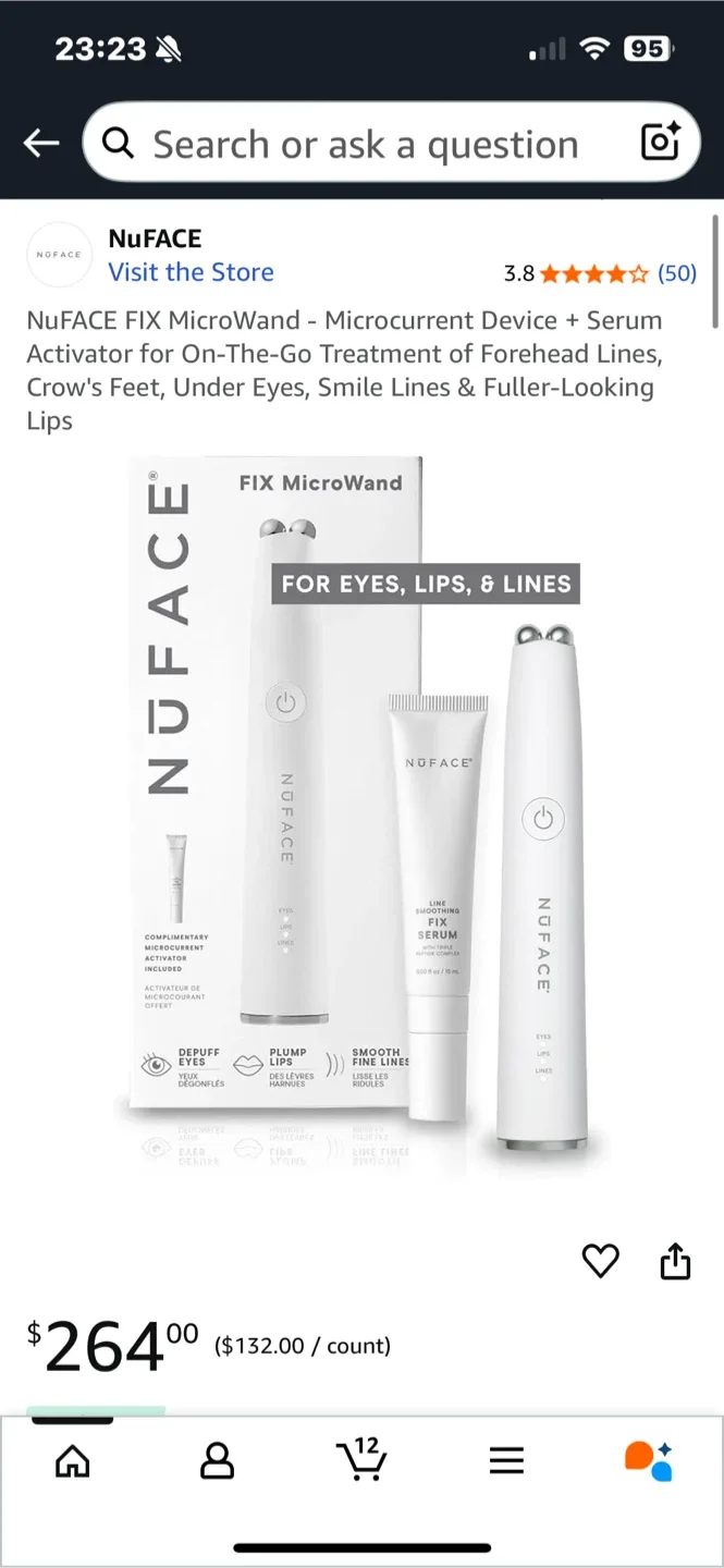 NuFACE FIX MicroWand - Microcurrent Device + Serum