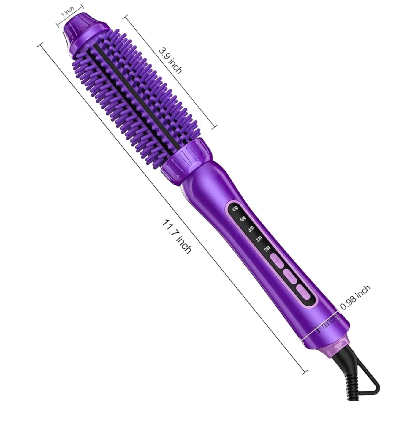 Farery Curling Iron Brush - Purple image indicator(6)