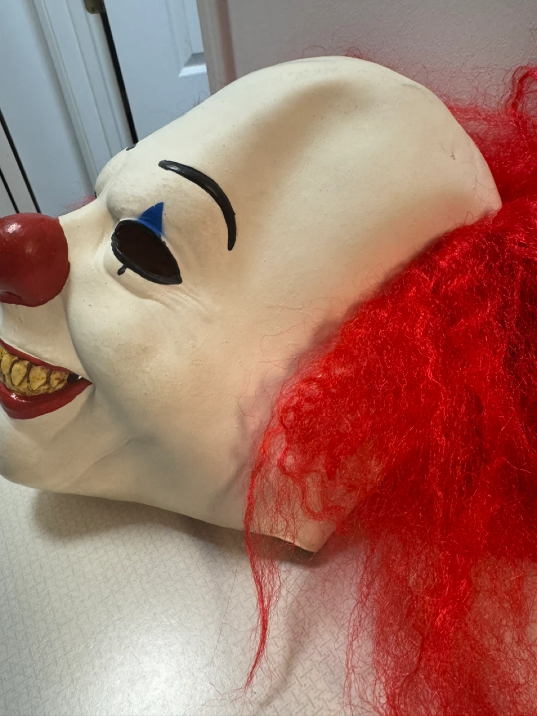 IT Clown Mask with Red Hair - photo 2