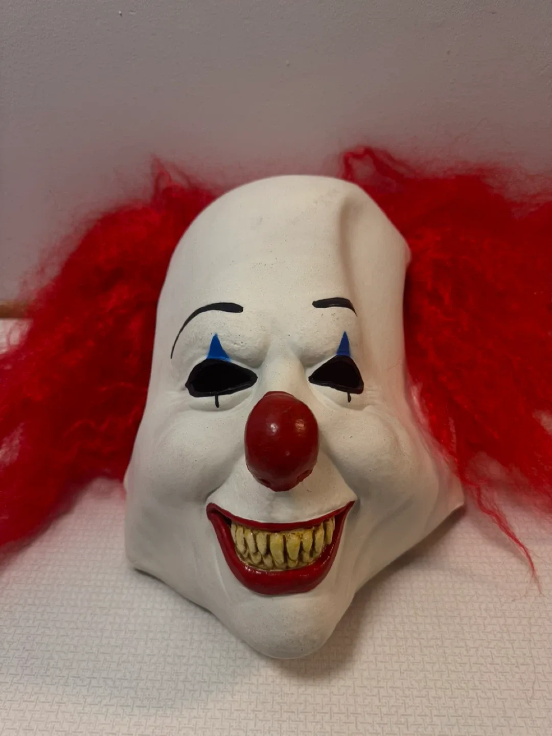 IT Clown Mask with Red Hair