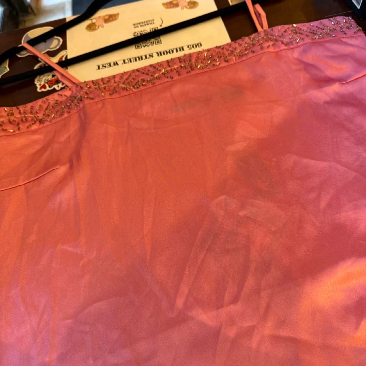 ing.com Pink Spaghetti Strap Top - Size L image indicator(3)