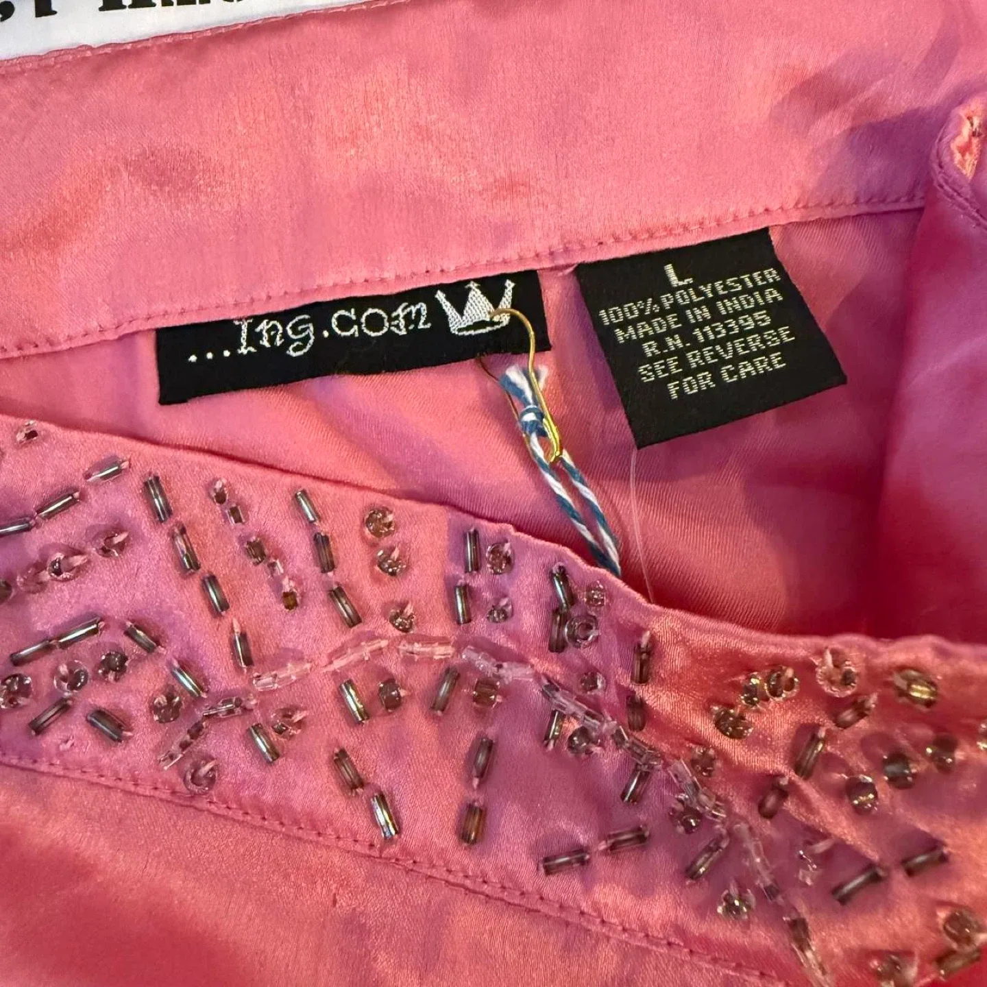 ing.com Pink Spaghetti Strap Top - Size L image indicator(4)