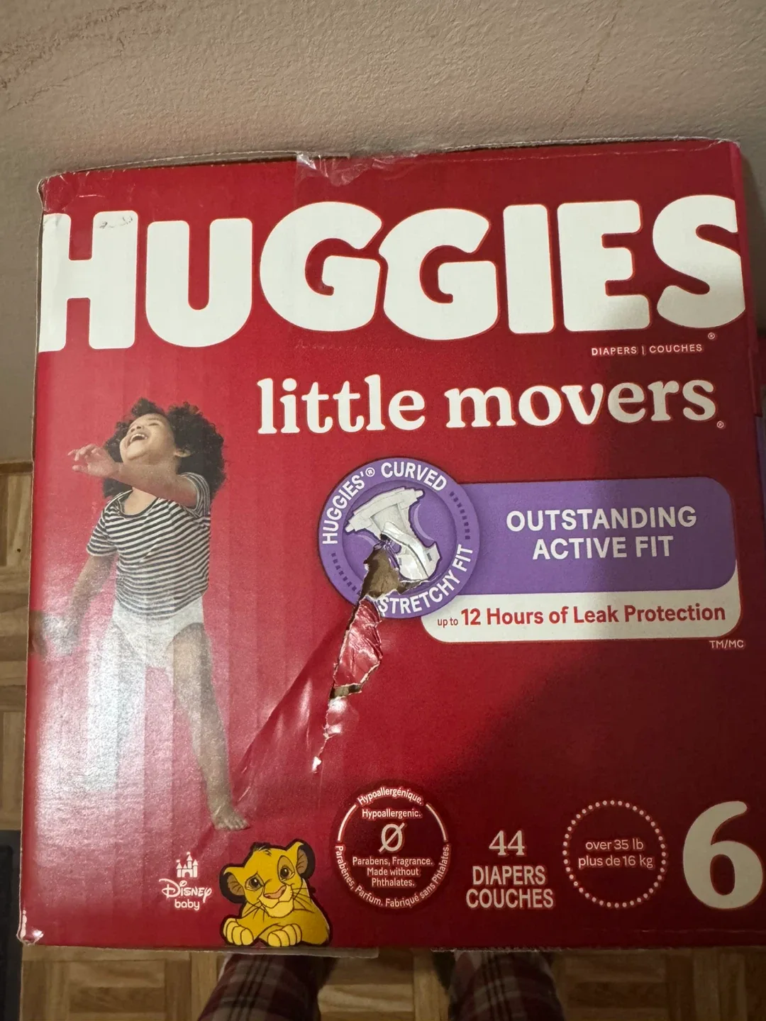 Huggies Little Movers Diapers, Size 6, 44 Count image indicator(2)