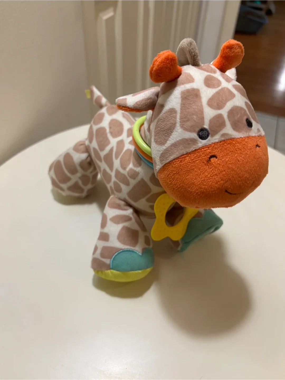 🦒🧡 Carter’s Giraffe Baby Toy - Crinkle, Rattle & Teether! 🍼🐯 image indicator(4)