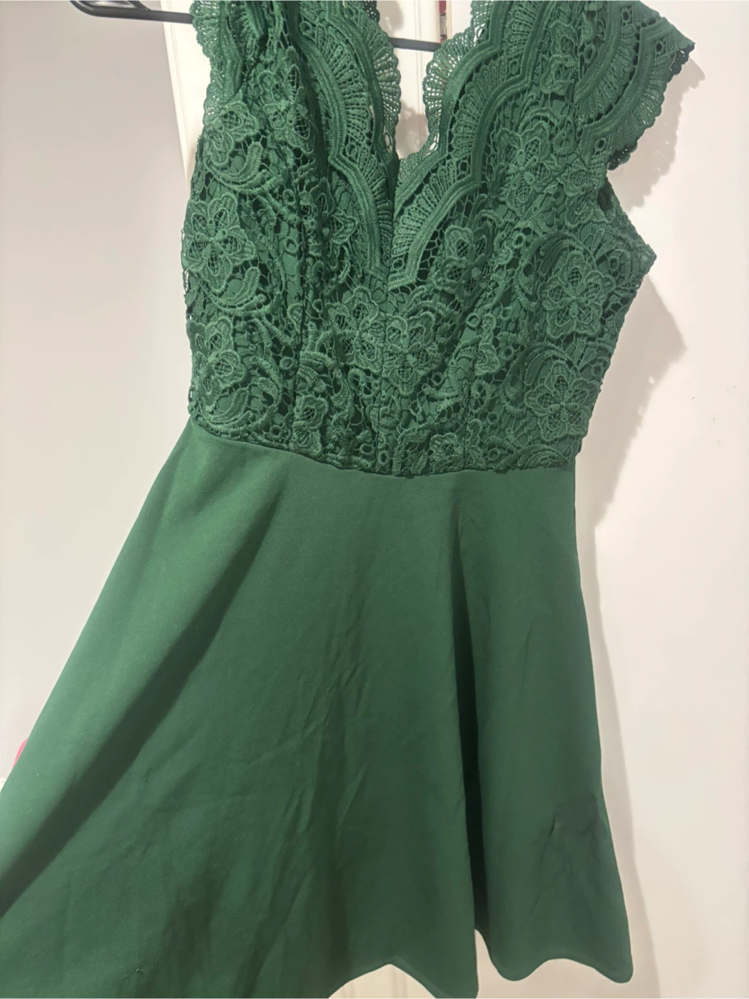 Rare Editions Green Lace Dress - Size 6 - photo 2