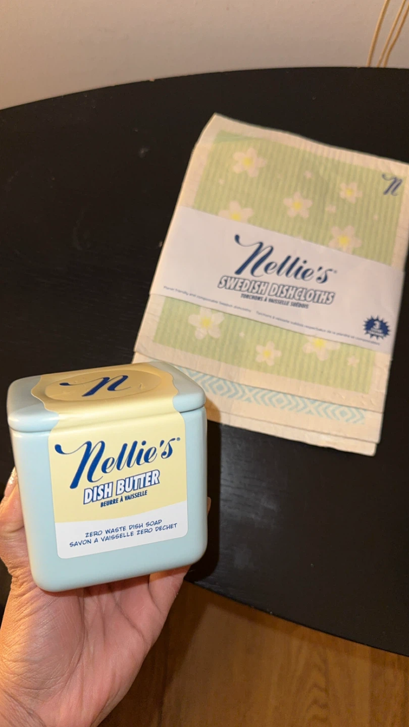 Nellie's Dish Butter & Swedish Dishcloths Set