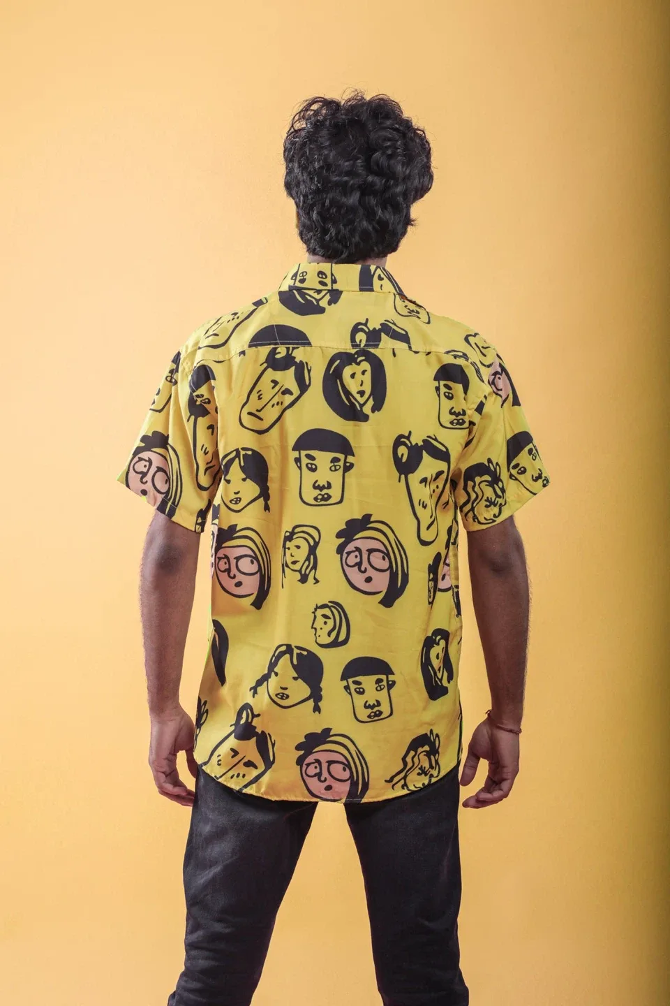 Yellow Short Sleeve Printed Shirt image indicator(3)