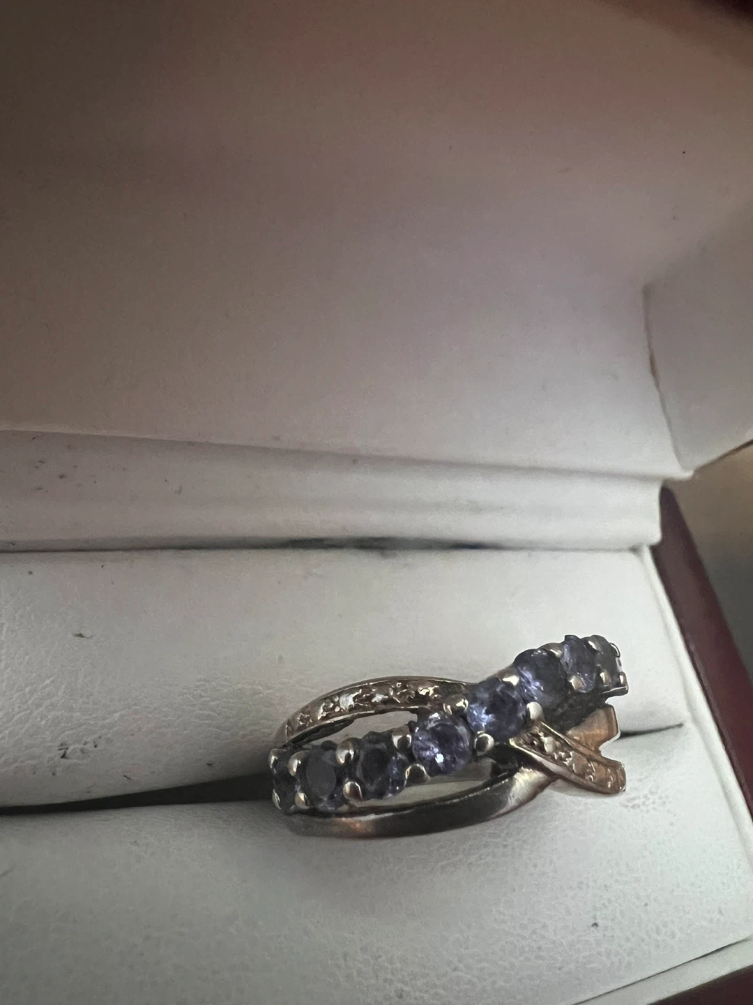 Sterling Silver 925 Ring with tanzanites. - photo 3
