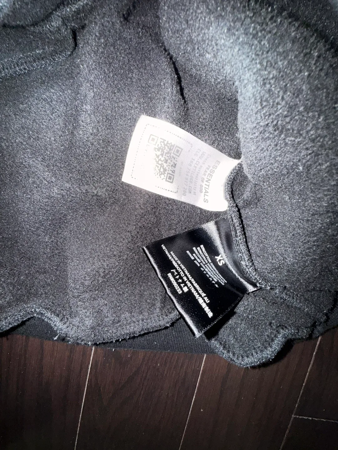 Fear of God Essentials Fleece Hoodie - Black, XS image indicator(9)