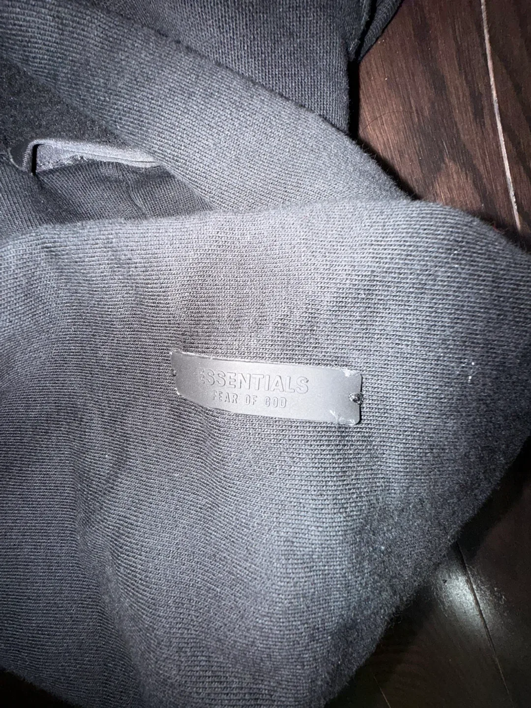 Fear of God Essentials Fleece Hoodie - Black, XS image indicator(8)