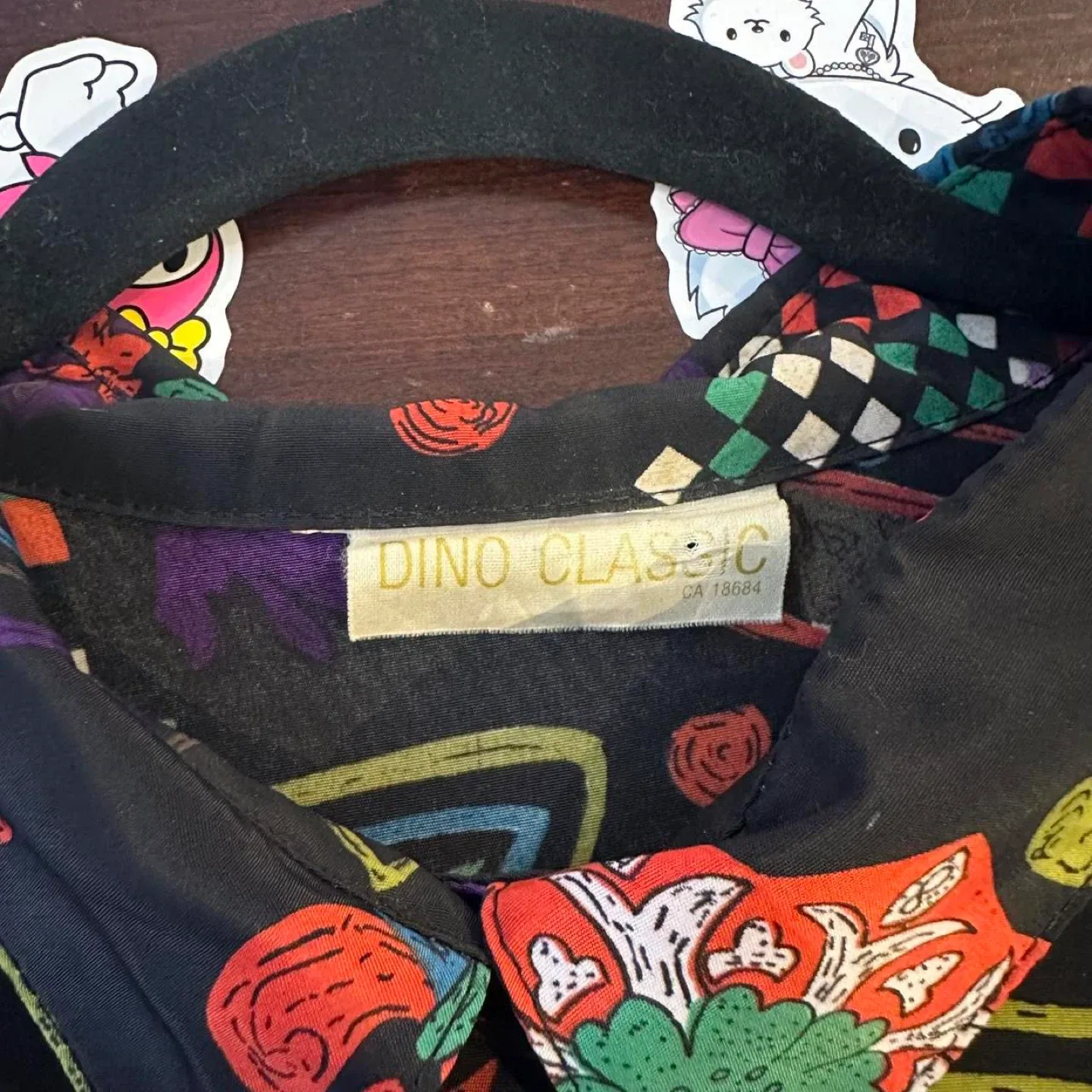 Dino Classic Patterned Button-Up Shirt image indicator(3)