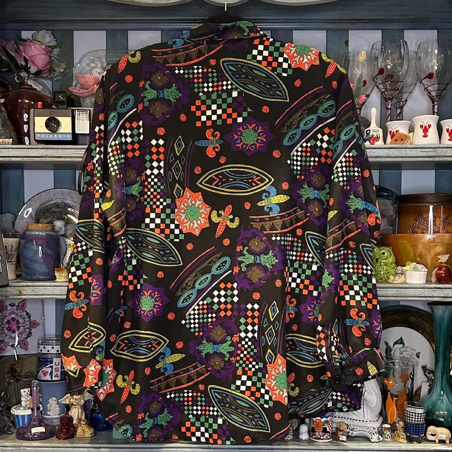 Dino Classic Patterned Button-Up Shirt image indicator(2)