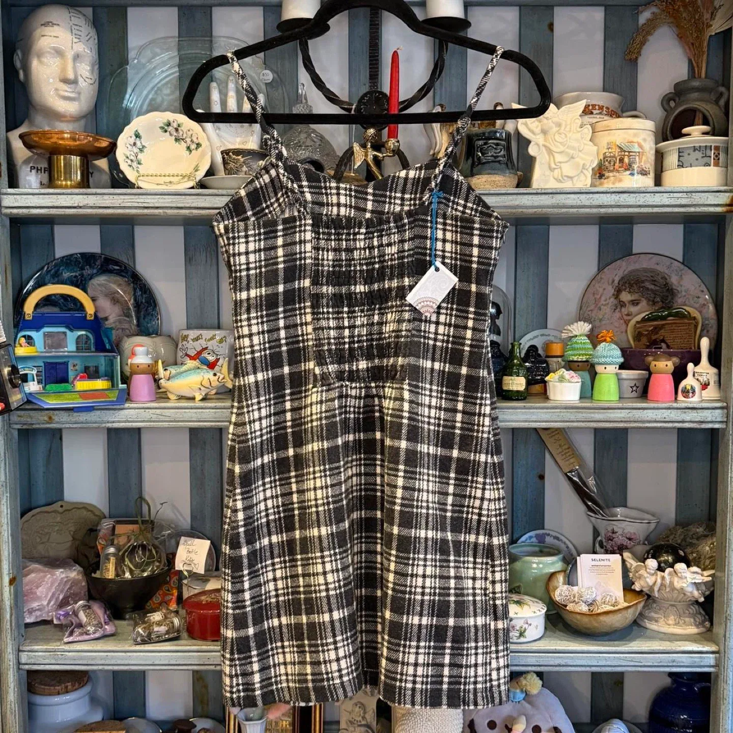 Black & White Plaid Dress image indicator(2)