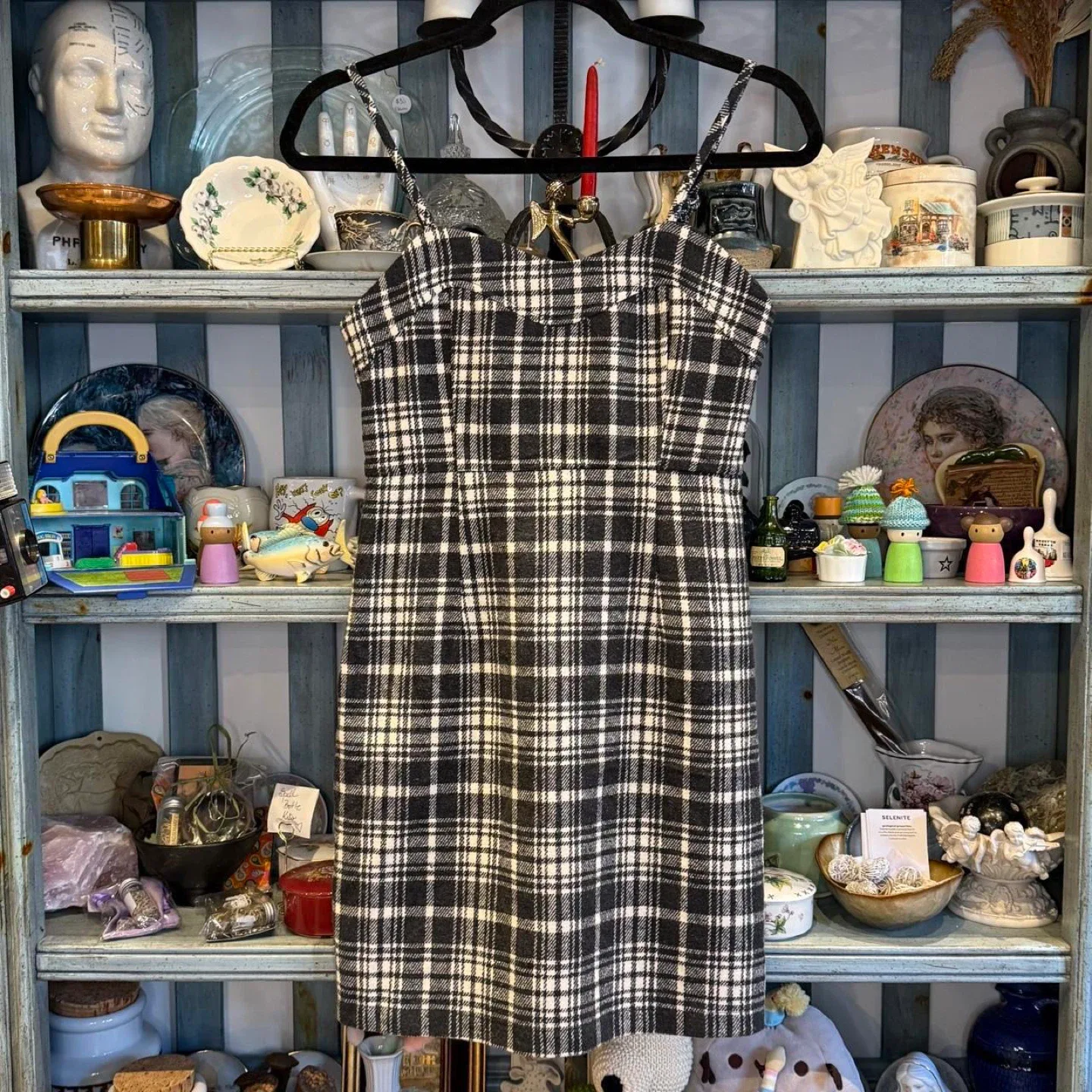 Black & White Plaid Dress