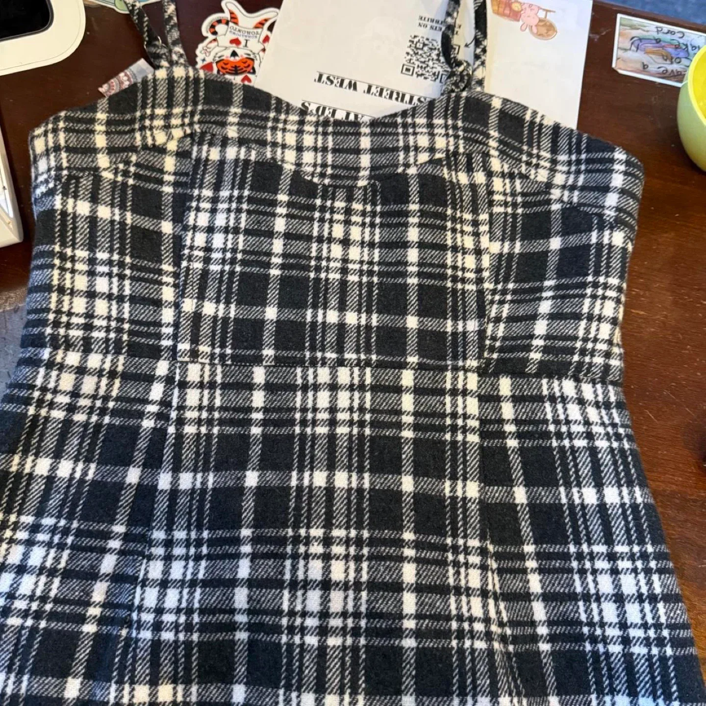 Black & White Plaid Dress image indicator(3)