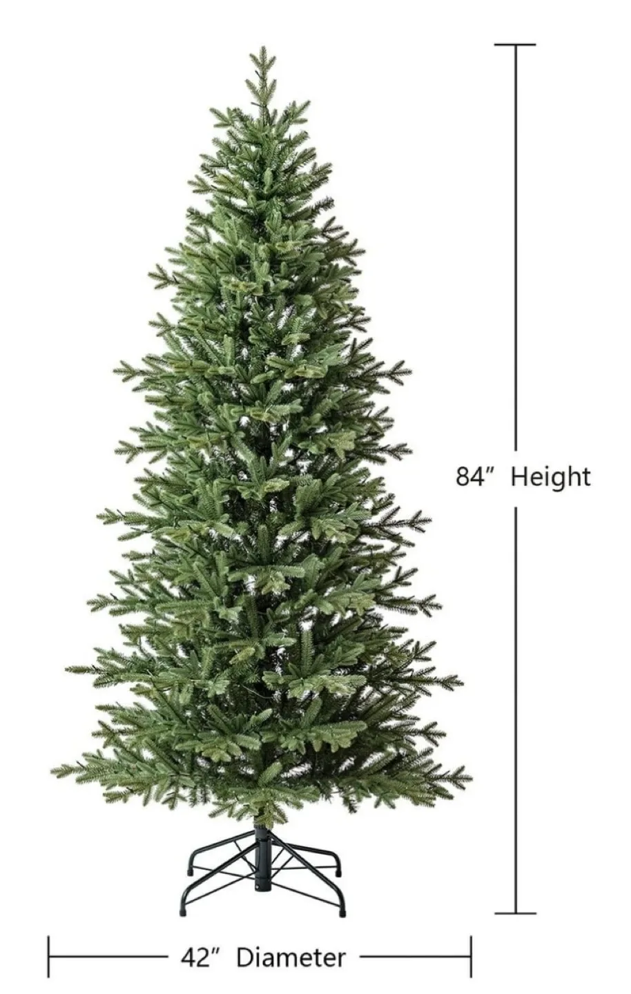 84" Pre-Lit Artificial Christmas Tree
