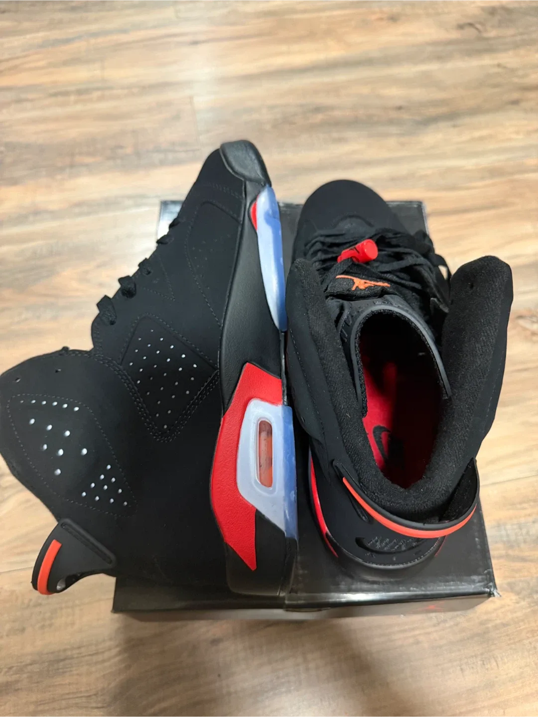 Nike Air Jordan 6 Retro Black Infrared, with box image indicator(7)