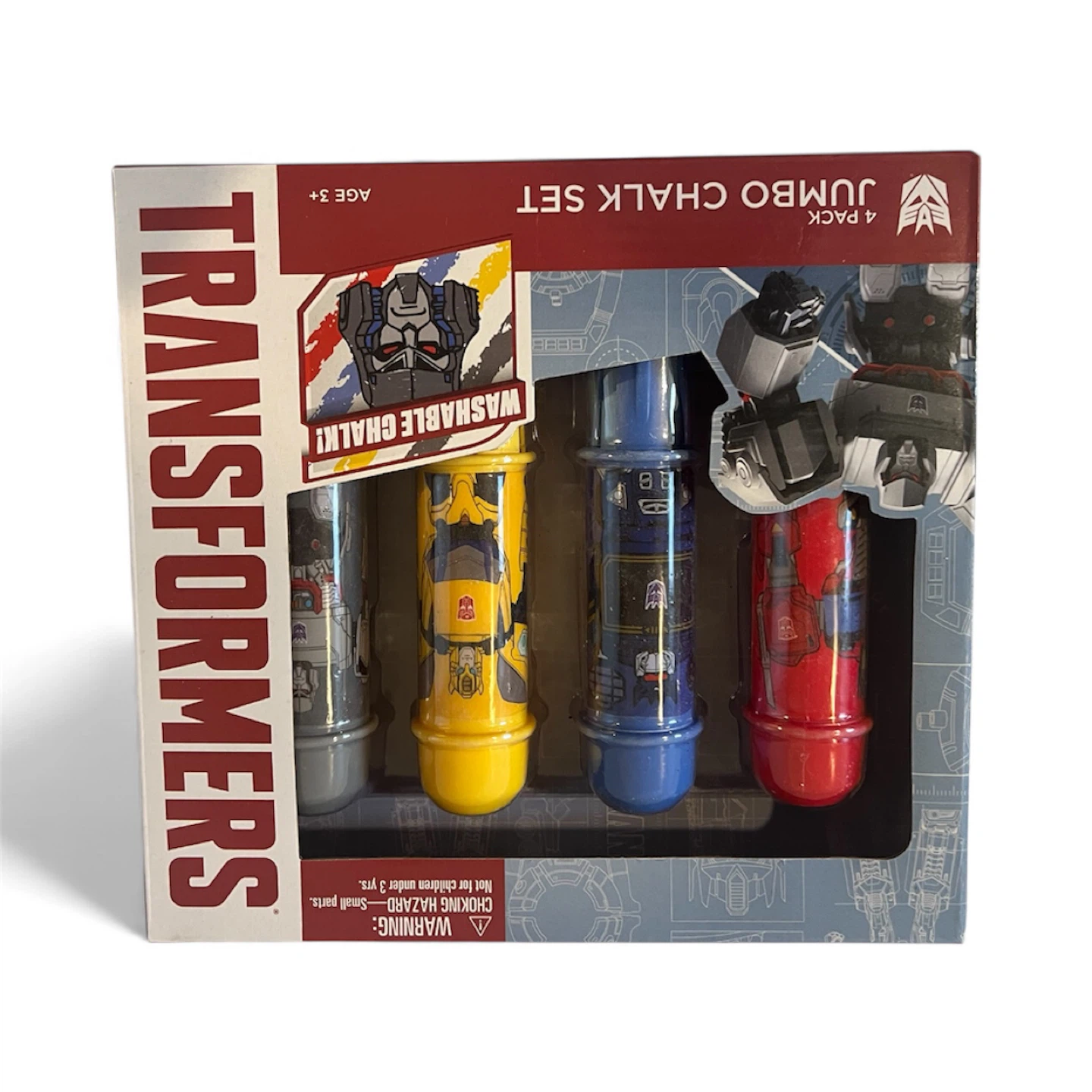 Transformers Jumbo Washable Chalk Set - New!