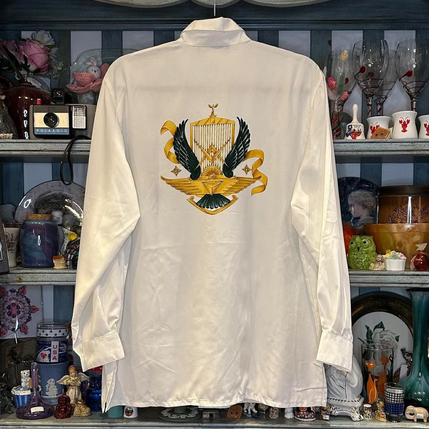 White Graphic Blouse image indicator(2)