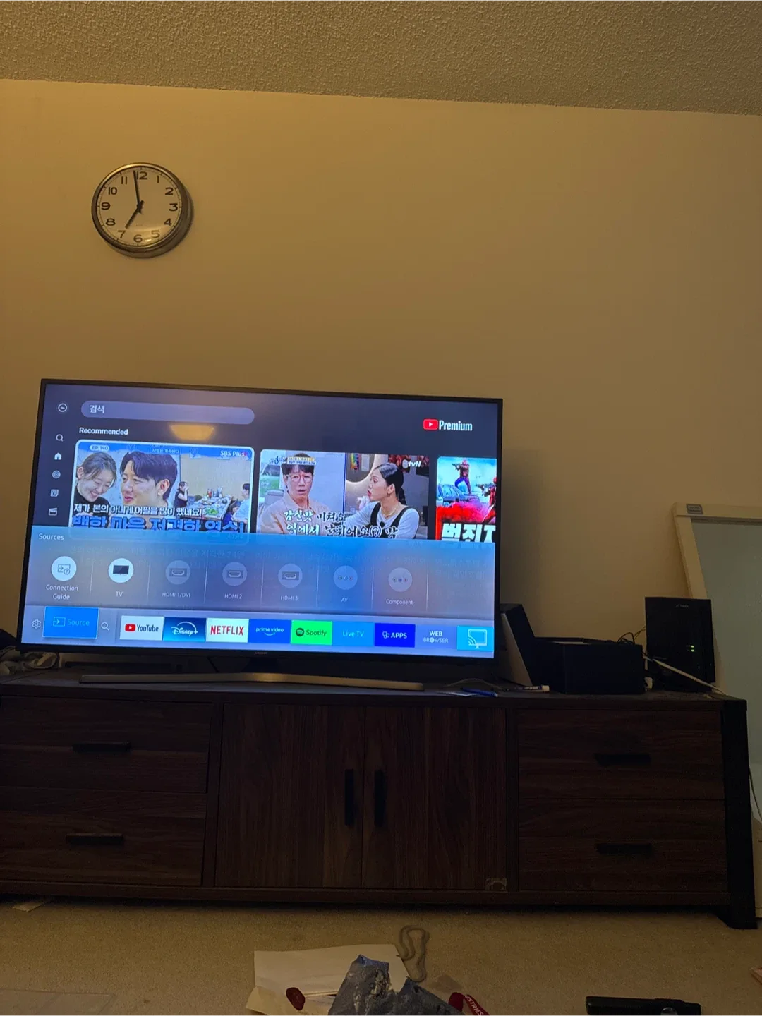 TV on Wooden Cabinet image indicator(2)