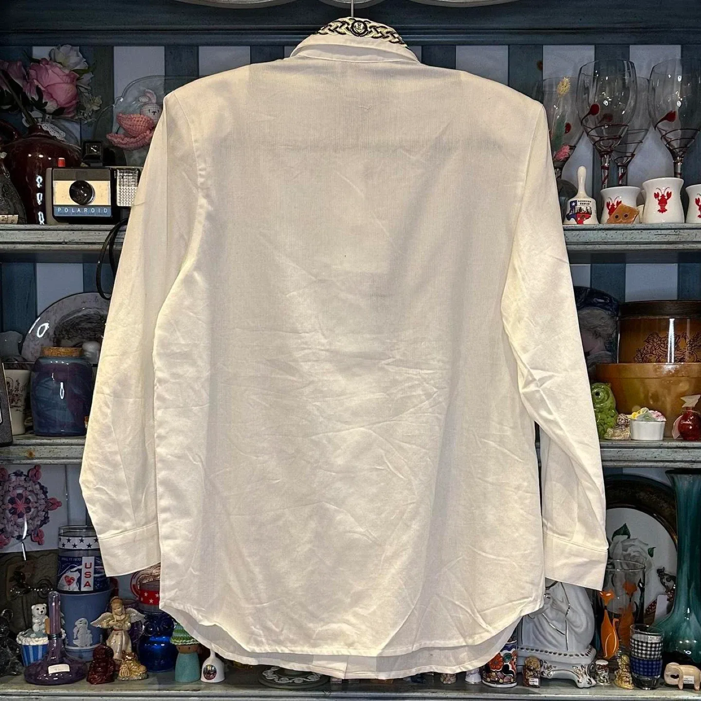 Regreta Italy White Embroidered Shirt image indicator(2)