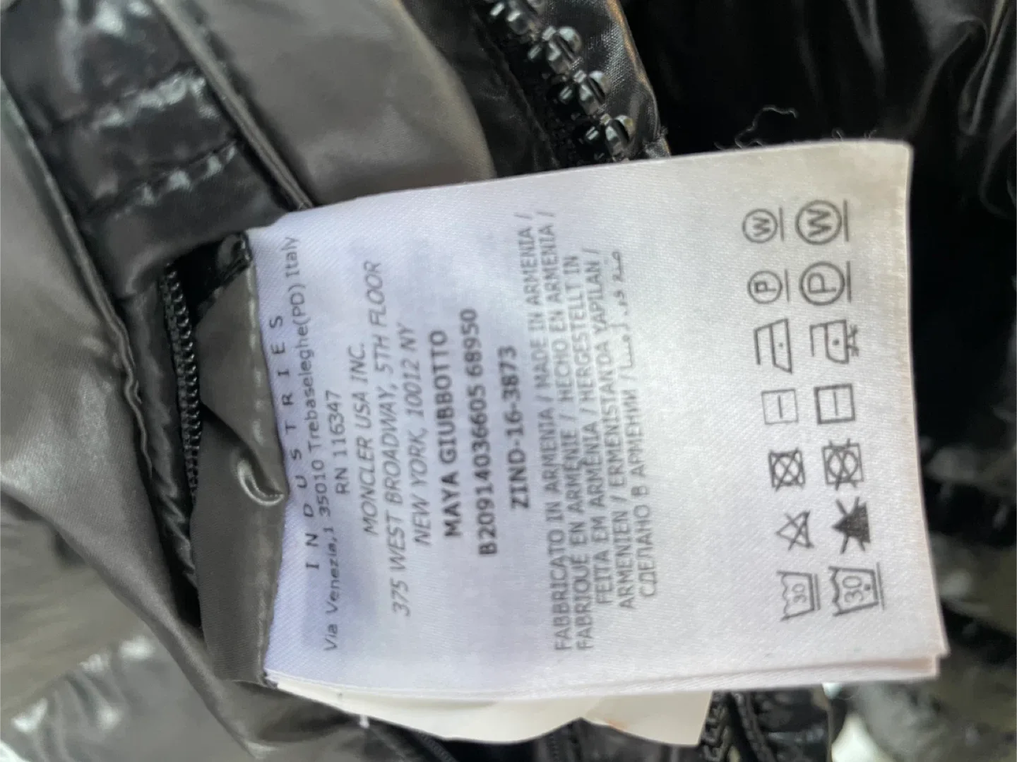 Moncler Black Puffer Jacket image indicator(4)