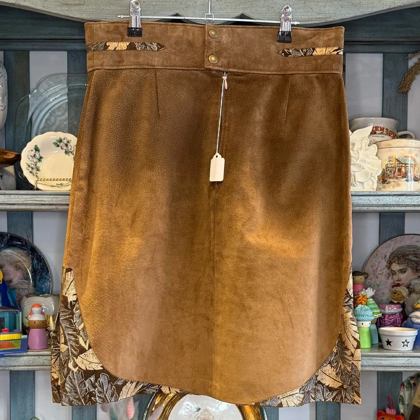 Adobe Collection Brown Suede Skirt image indicator(2)