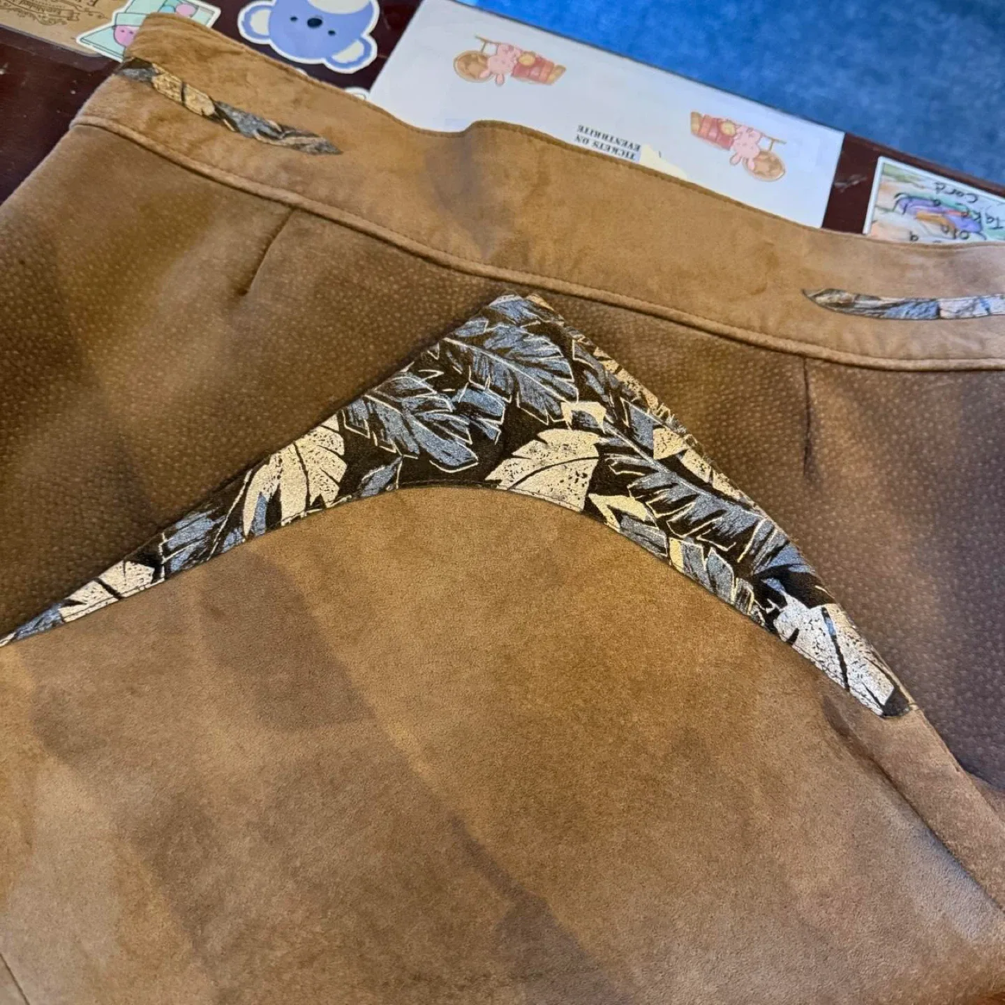 Adobe Collection Brown Suede Skirt image indicator(3)