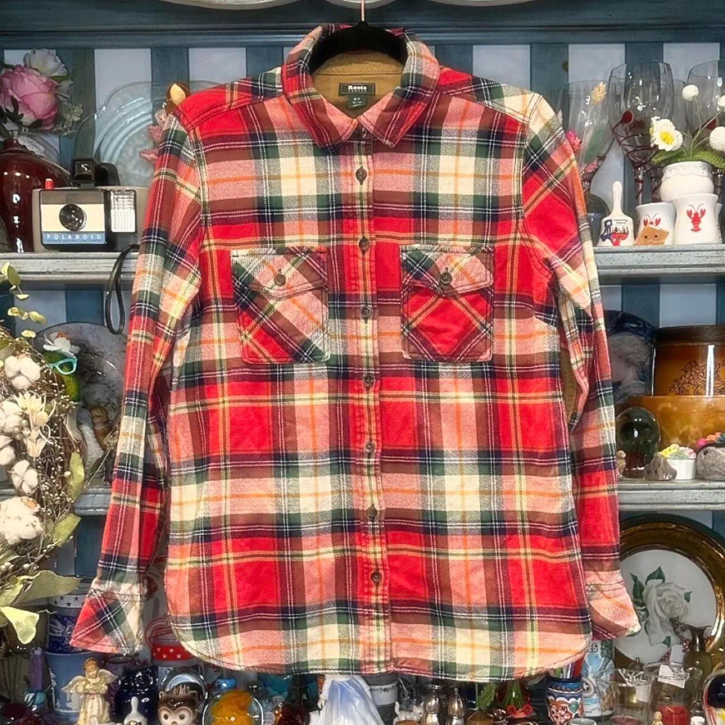 Roots Canada Flannel Shirt - Size S