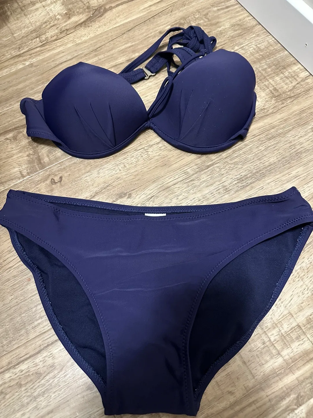 Navy Blue Swimsuit Set