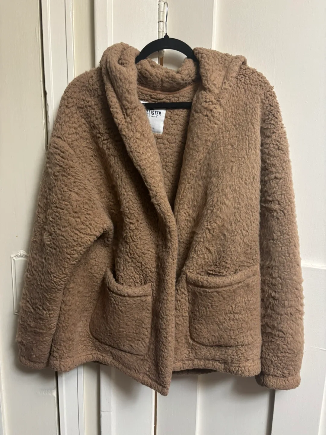 Hollister California Teddy Fleece Hoodie- Size M