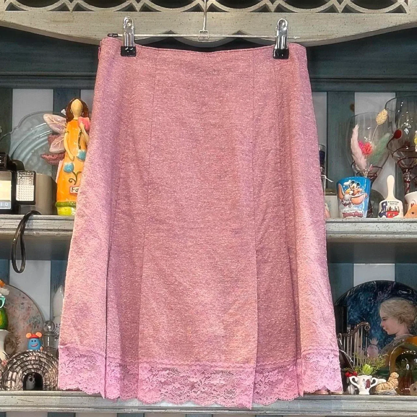 Rebecca Taylor Pink Lace Skirt - Size 2 image indicator(2)