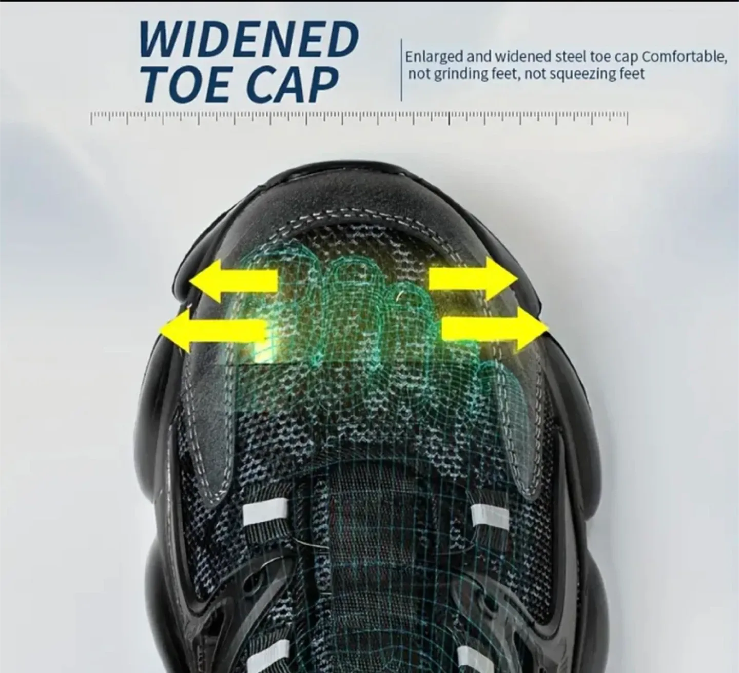 Black Puncture Resistant Work Safety Shoes image indicator(3)