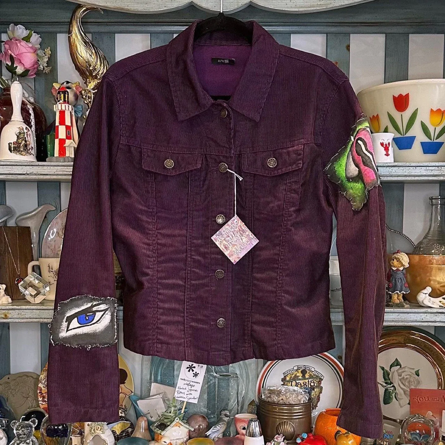 Purple DIY Corduroy Jacket