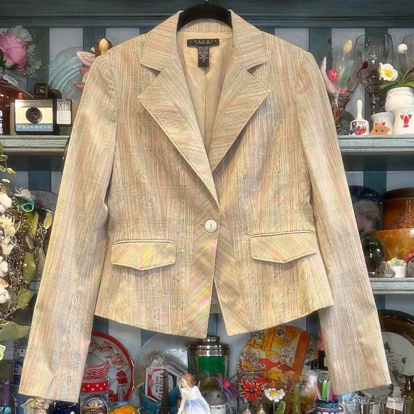 Laundry by Shelli Segal Plaid Blazer - Size 4