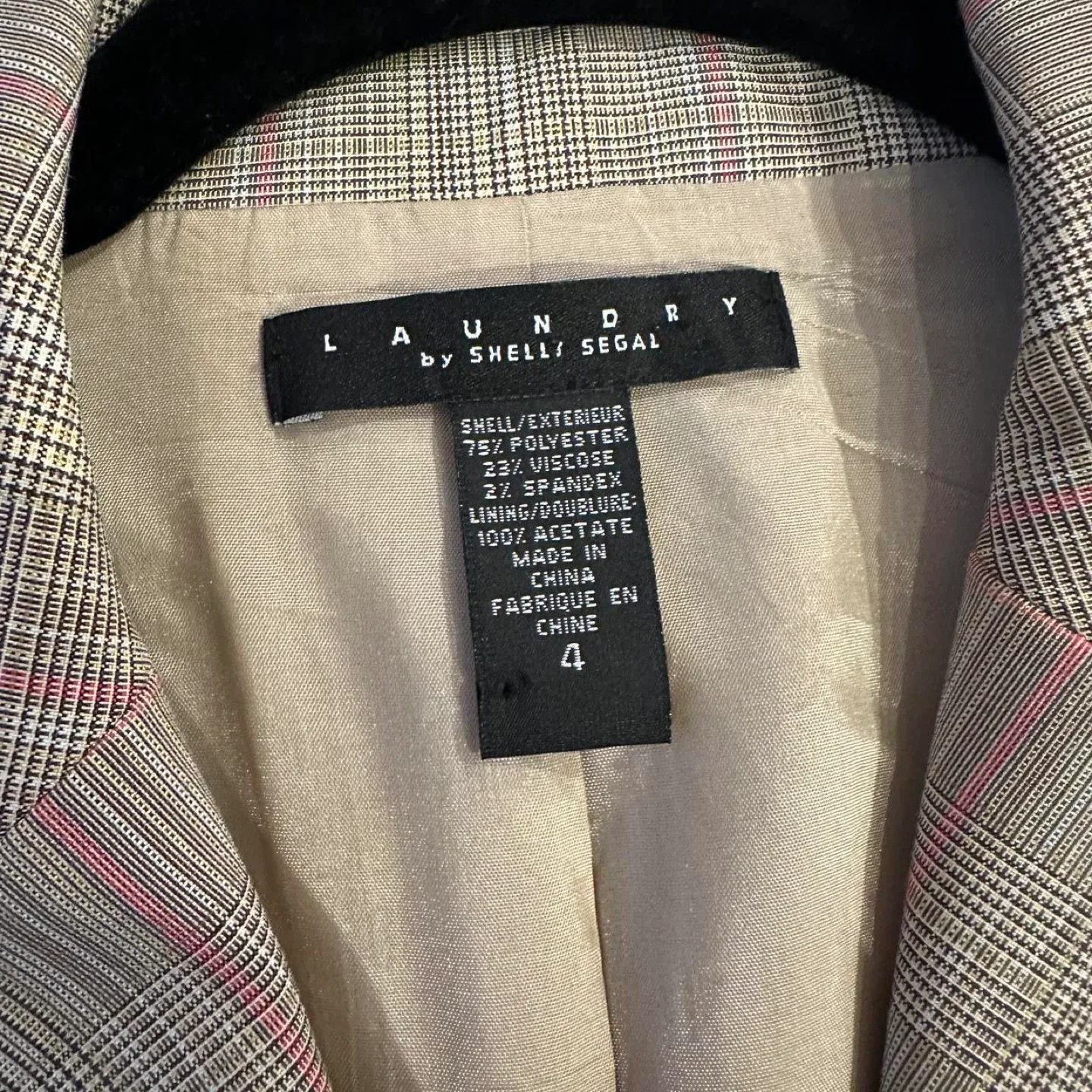 Laundry by Shelli Segal Plaid Blazer - Size 4 image indicator(5)