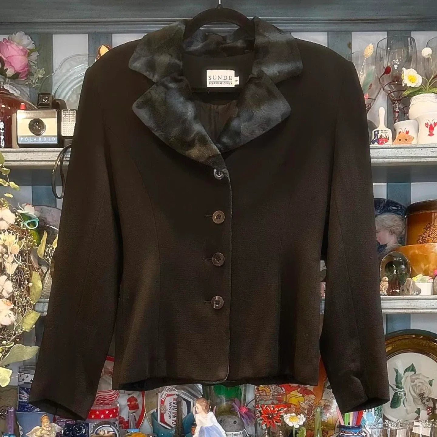 SUNDE Roland Heizinger Black Blazer - Size 6