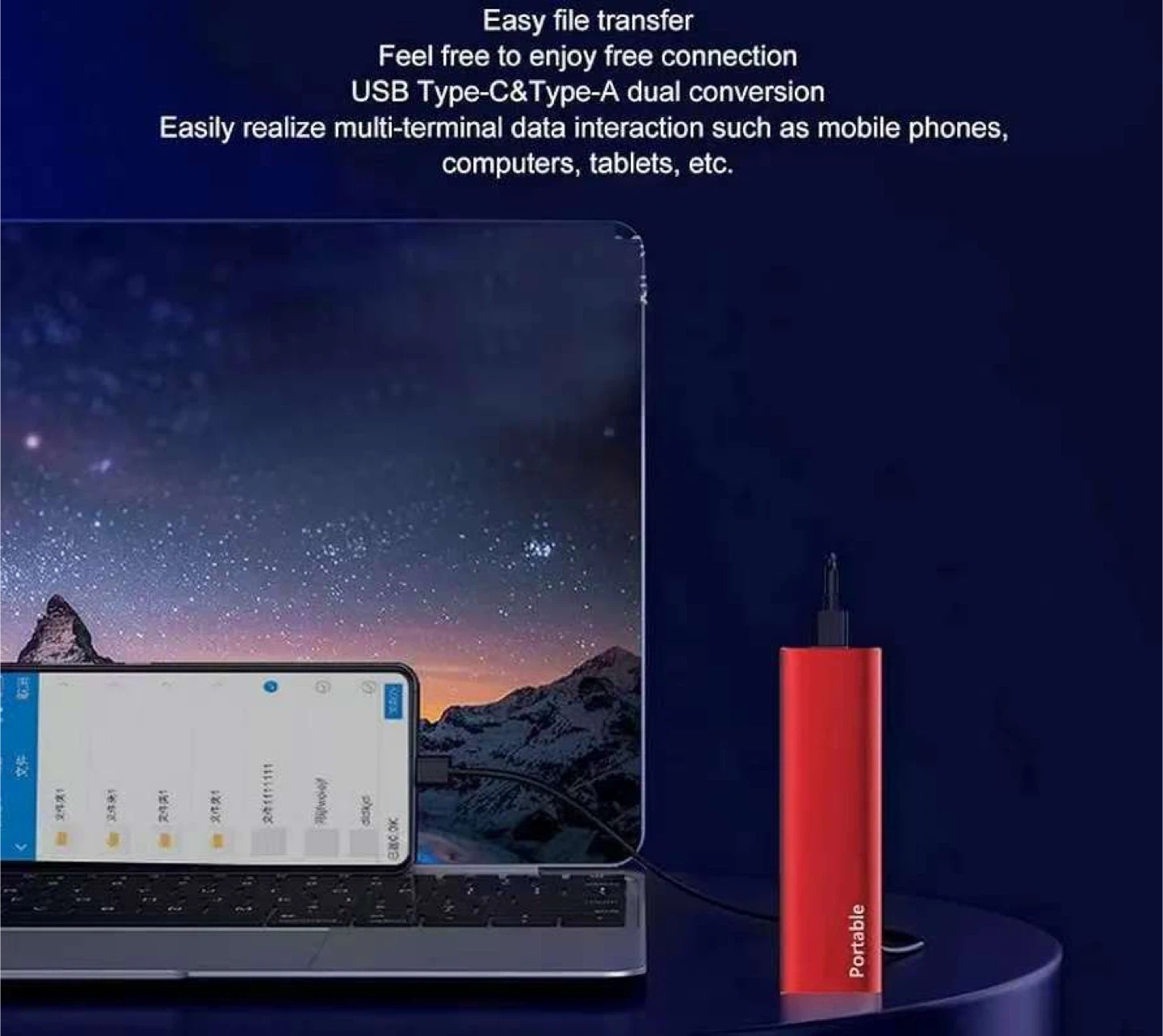 New SHL-R320 128TB Portable SSD - Red - photo 3