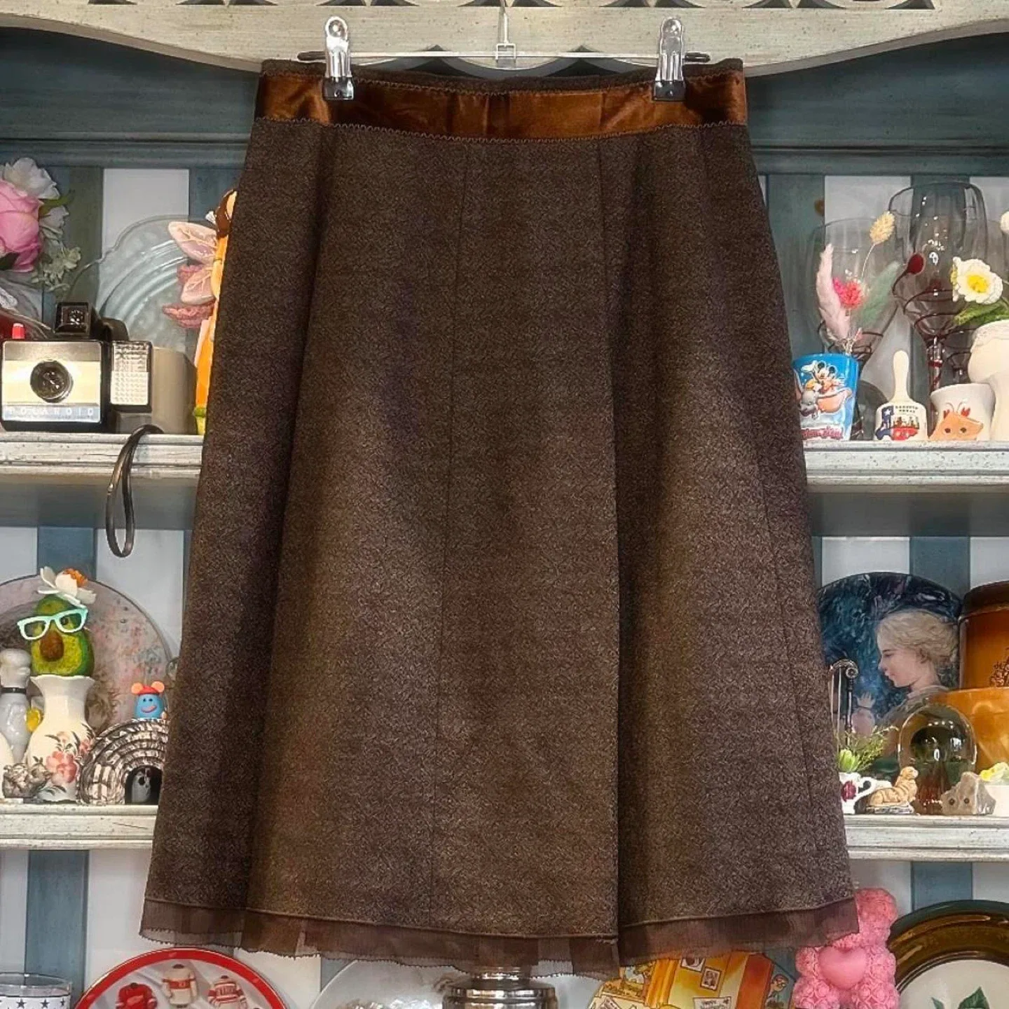 Elie Tahari Brown Skirt