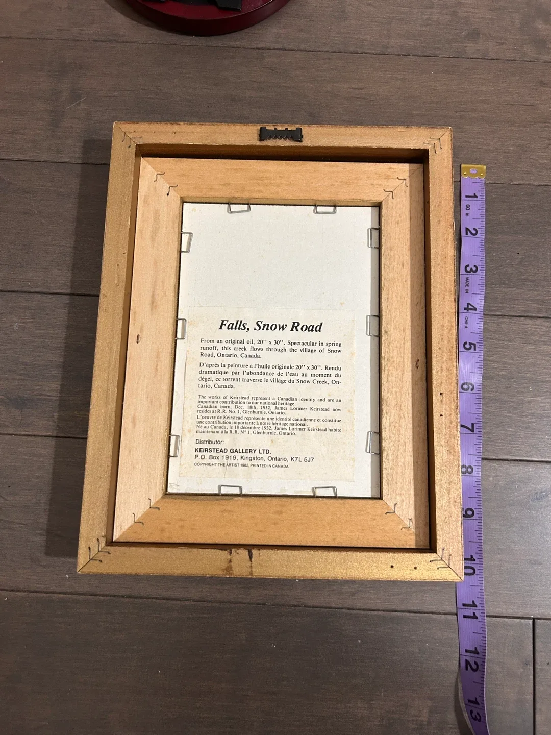 Framed Art: Falls, Snow Road image indicator(3)