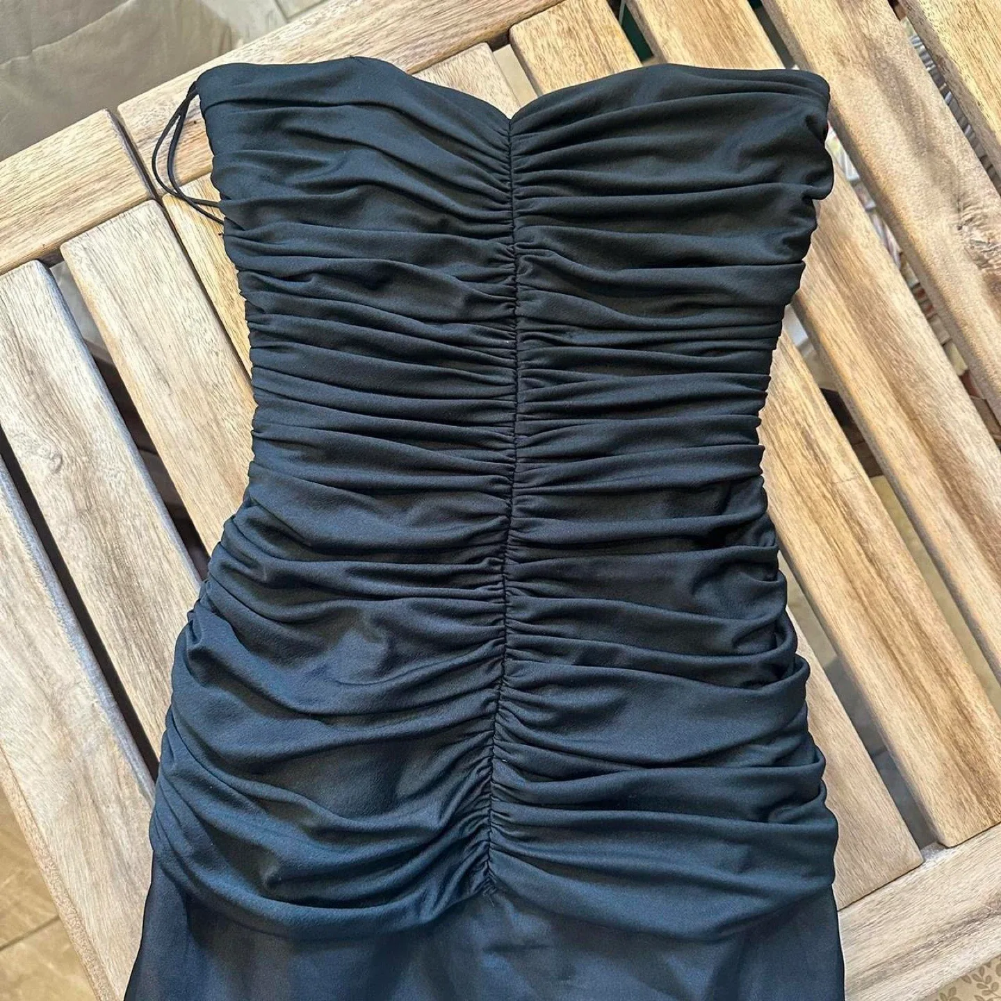 Liptons Black Strapless Dress image indicator(4)